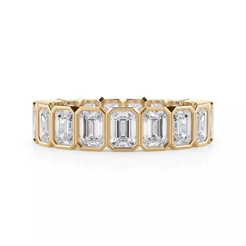 Emerald-Cut Bezel Lab Diamond Eternity Ring (2.85ct. tw.)