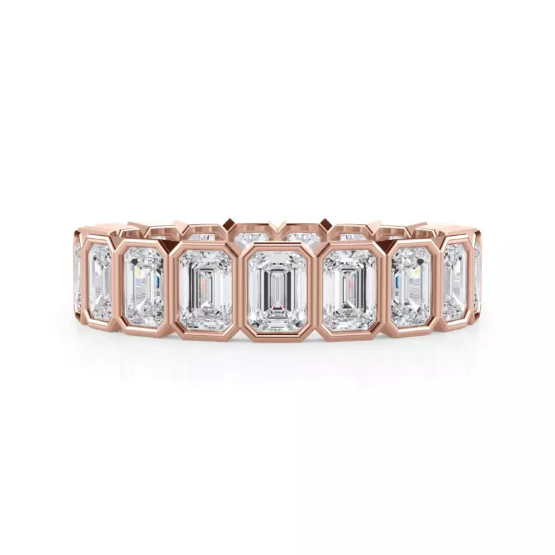 Emerald-Cut Bezel Diamond Eternity Ring (2.85ct. tw.)
