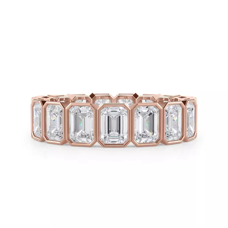 Emerald-Cut Bezel Diamond Eternity Ring (4.00ct. tw.)