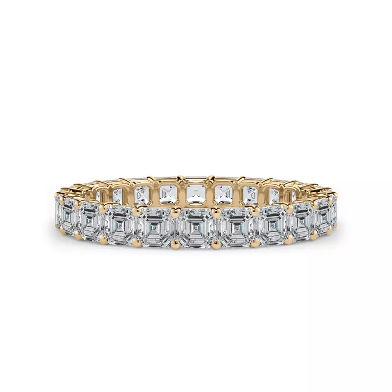 Asscher Cut Lab Diamond Eternity Ring (2.0 ct. tw.)