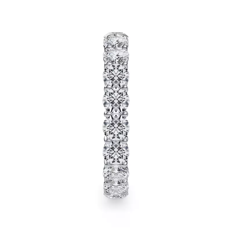14K White Gold Classic Round Lab Diamond Eternity Band (2.00ct. tw.)