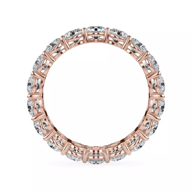 14K Rose Gold Classic Round Diamond Eternity Band (2.70ct. tw.)