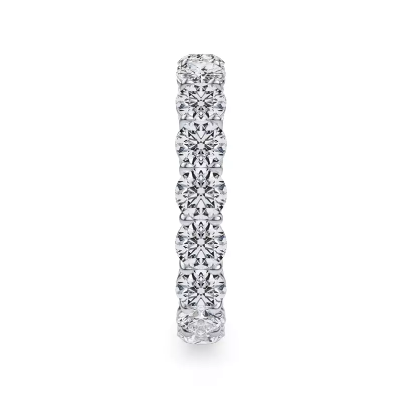 14K White Gold Classic Round Diamond Eternity Band (2.70ct. tw.)