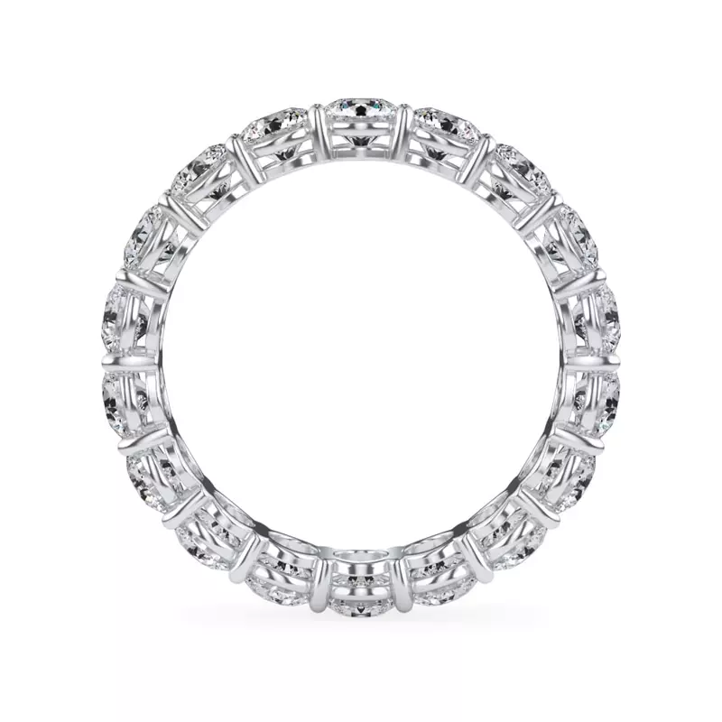14K White Gold Classic Round Diamond Eternity Band (2.70ct. tw.)