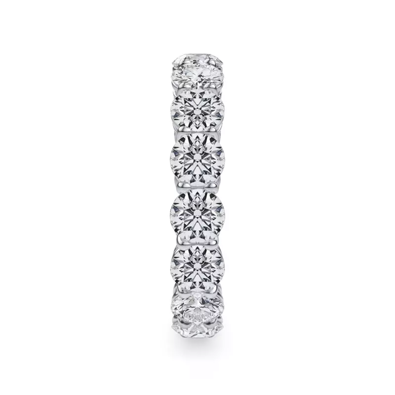 14K White Gold Classic Round Diamond Eternity Band (3.20ct. tw.)