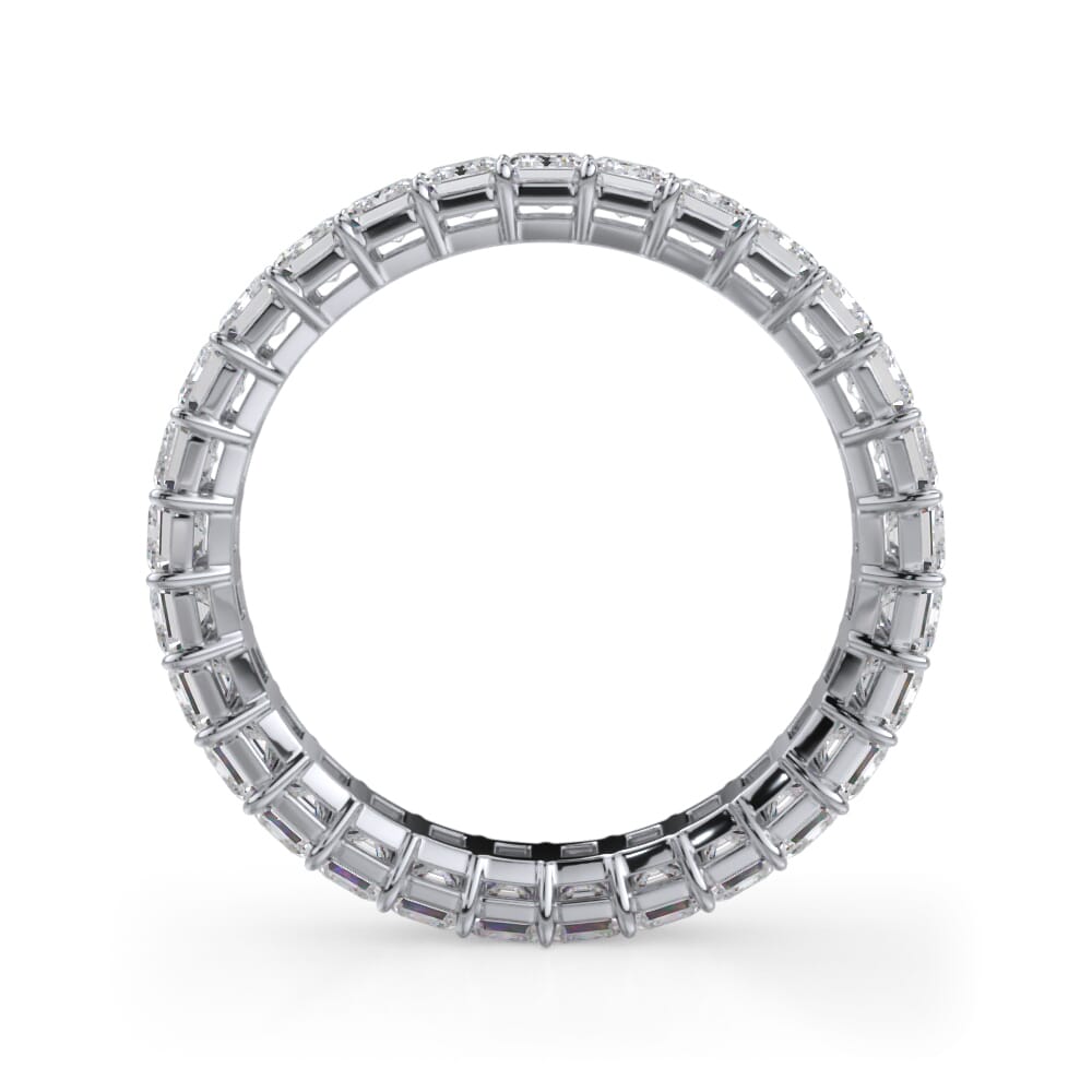 Platinum Emerald Cut Diamond Eternity Ring (2.0 ct. tw.)