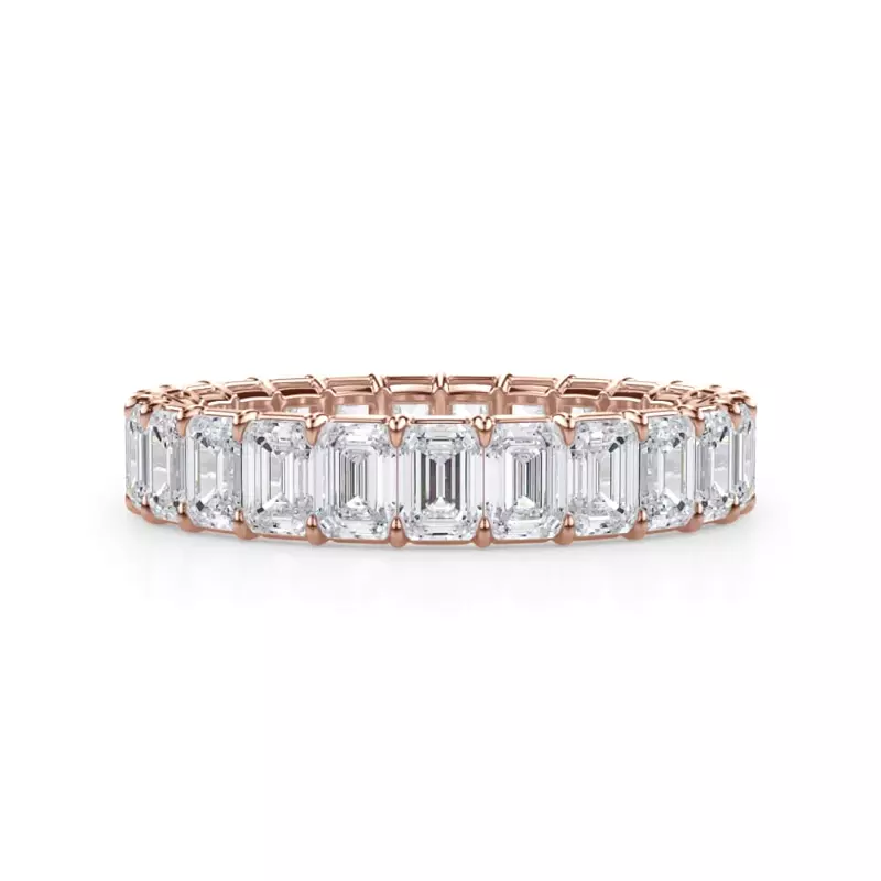 Emerald Cut Lab Diamond Eternity Ring (3.0 ct. tw.)