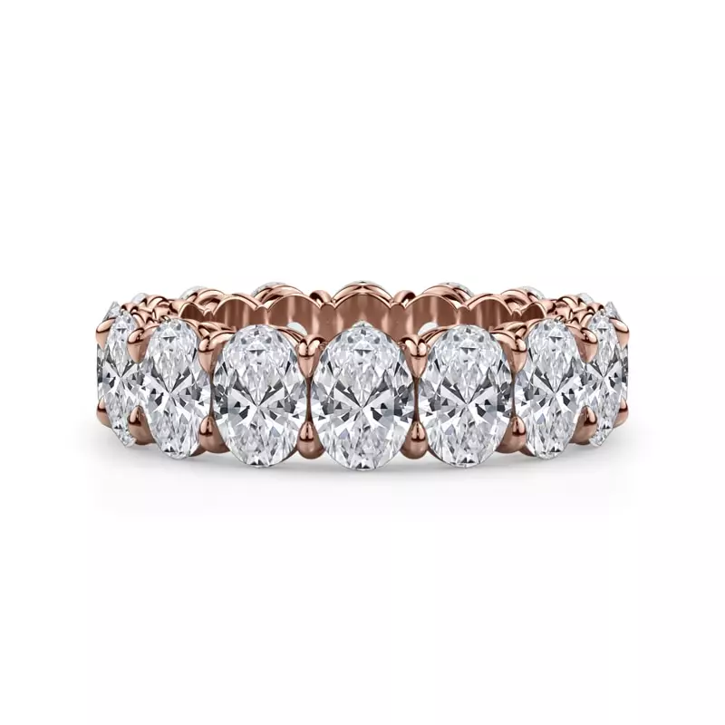 Oval Cut Diamond Eternity Ring (7.0 ct. tw.)