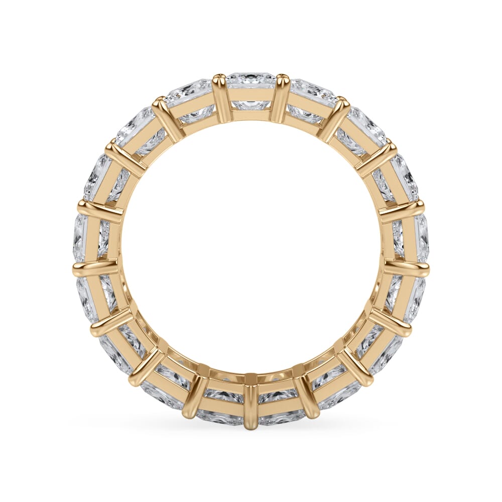 18K Yellow Gold Princess Cut Diamond Eternity Ring (4.0 ct. tw.)