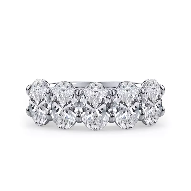 Oval Cut Diamond 5 Stone Ring (3.00 ct. tw.)