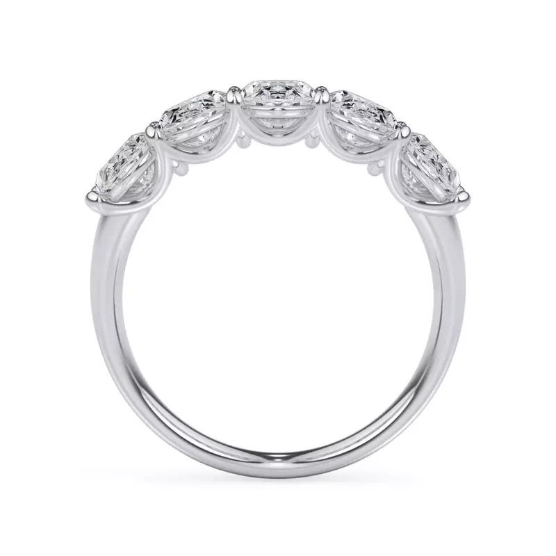 Platinum Oval Cut Diamond 5 Stone Ring (3.00 ct. tw.)