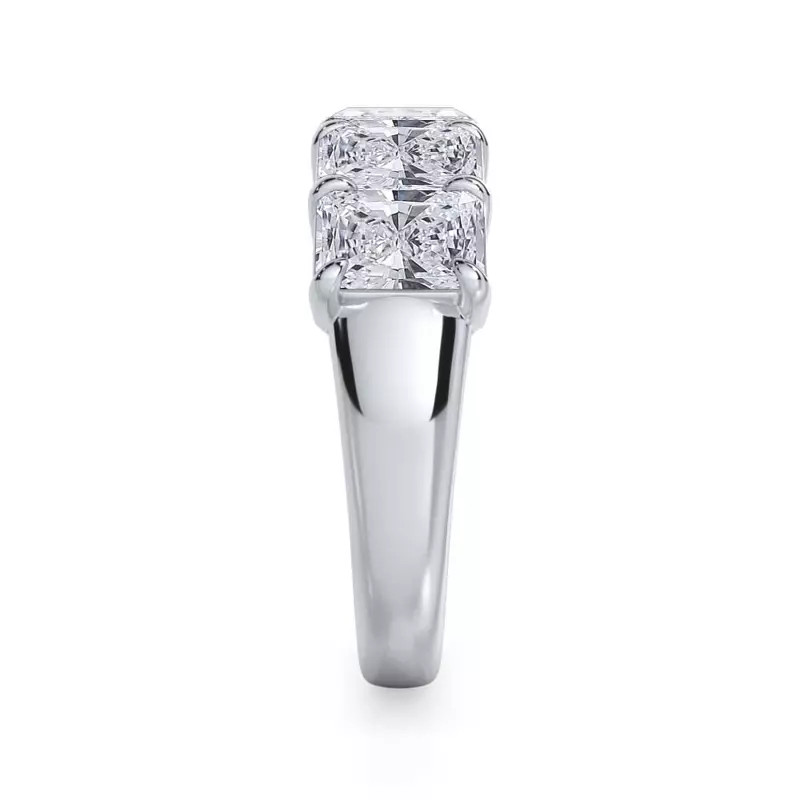 Platinum Radiant Cut Diamond 5 Stone Ring (3.50 ct. tw.)