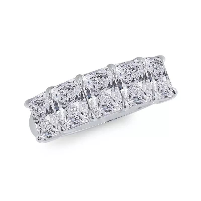 Platinum Radiant Cut Diamond 5 Stone Ring (3.50 ct. tw.)