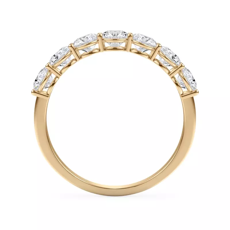 14K Yellow Gold Classic Seven-Stone Round Diamond Band (1.00ct. tw.)