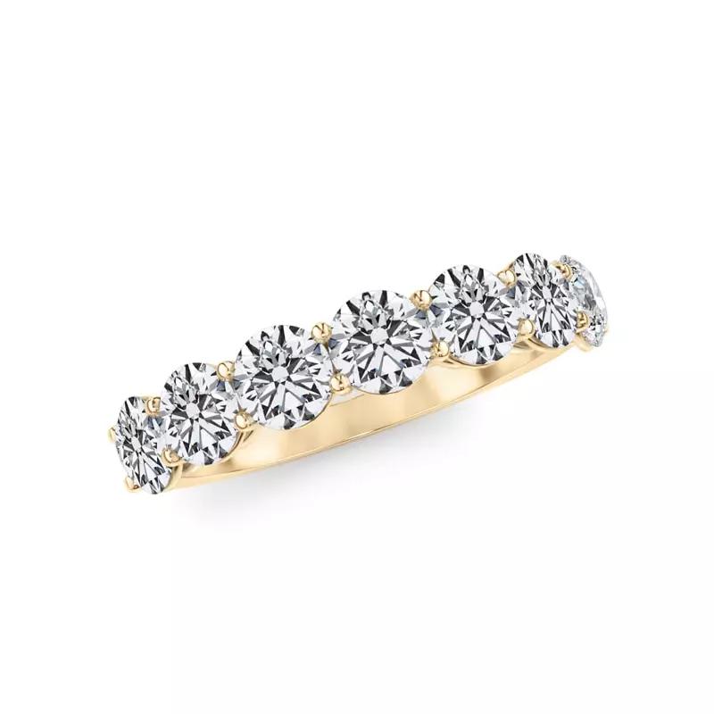 14K Yellow Gold Classic Seven-Stone Round Diamond Band (1.40ct. tw.)