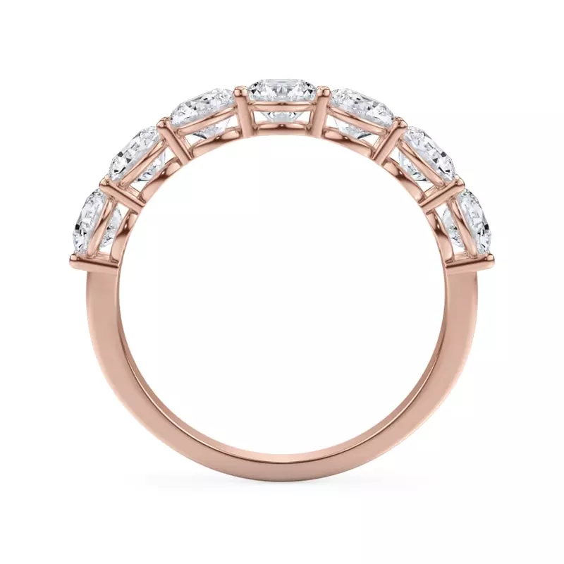 18K Rose Gold Classic Seven-Stone Round Diamond Band (1.40ct. tw.)