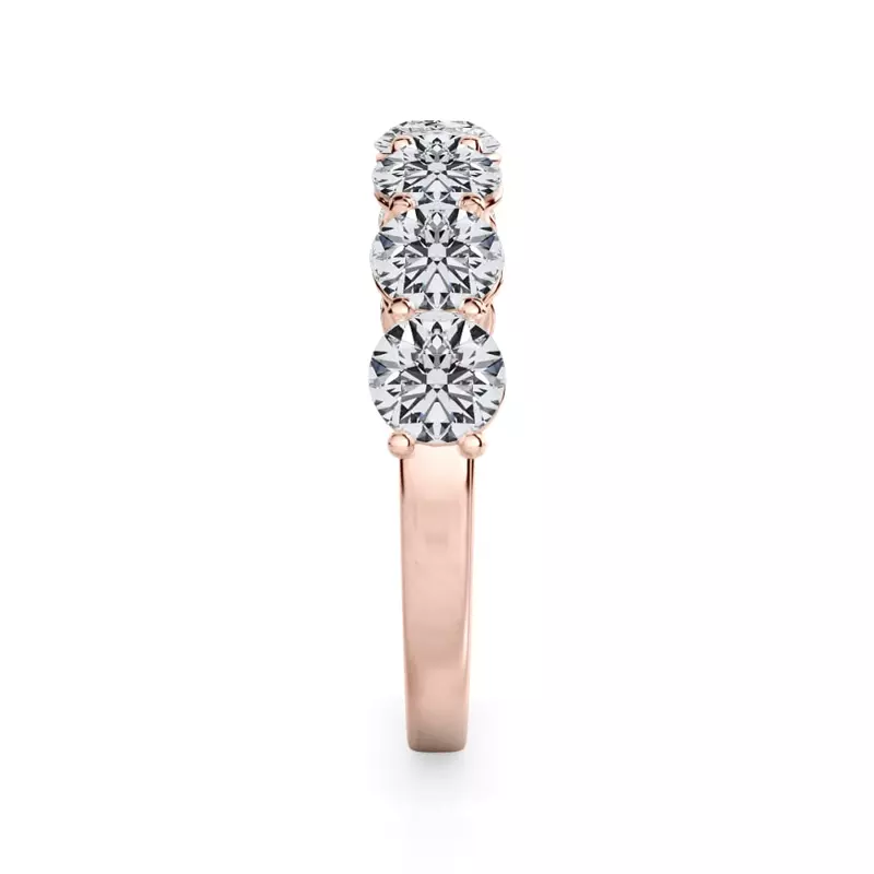 18K Rose Gold Classic Seven-Stone Round Diamond Band (1.40ct. tw.)
