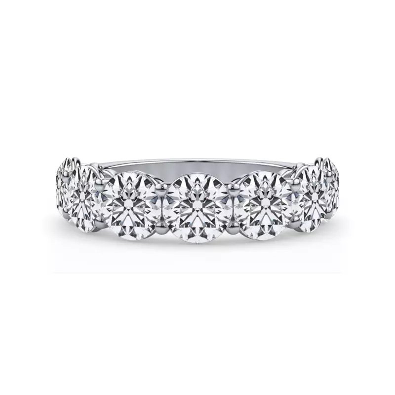 Classic Seven-Stone Round Lab Diamond Band (4.20ct. tw.)