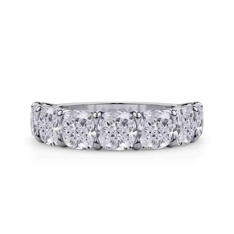 Cushion Cut Lab Diamond 7 Stone Ring (5.00 ct. tw.)