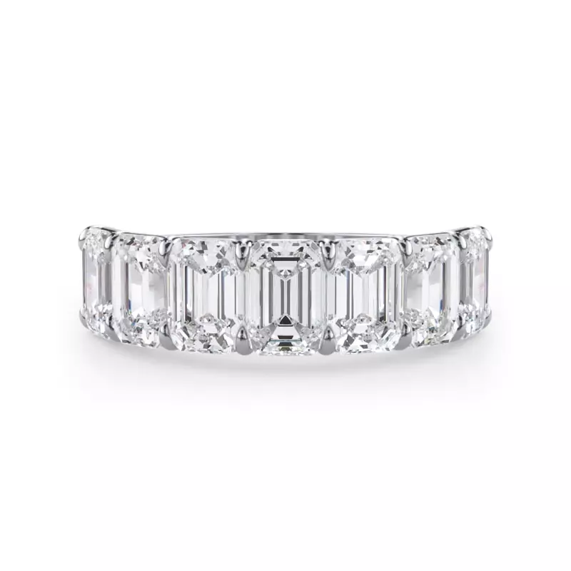 Emerald Cut Diamond 7 Stone Ring (4.20 ct. tw.)