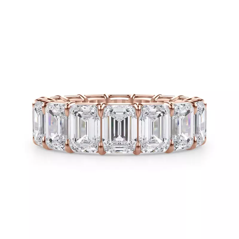 Emerald Cut Diamond Eternity Ring (8.0 ct. tw.)