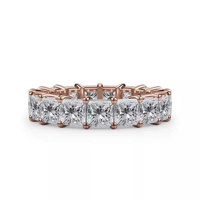 Princess Cut Lab Diamond Eternity Ring (5.0 ct. tw.)