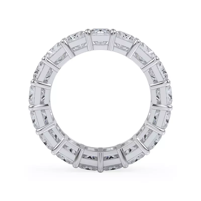 14K White Gold Princess Cut Diamond Eternity Ring (5.0 ct. tw.)