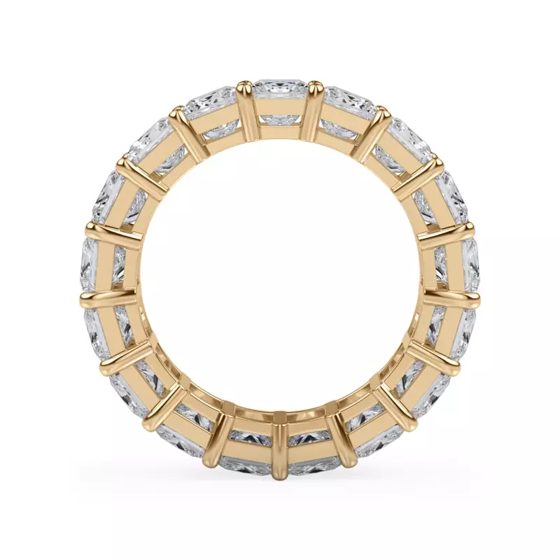 14K Yellow Gold Princess Cut Diamond Eternity Ring (5.0 ct. tw.)