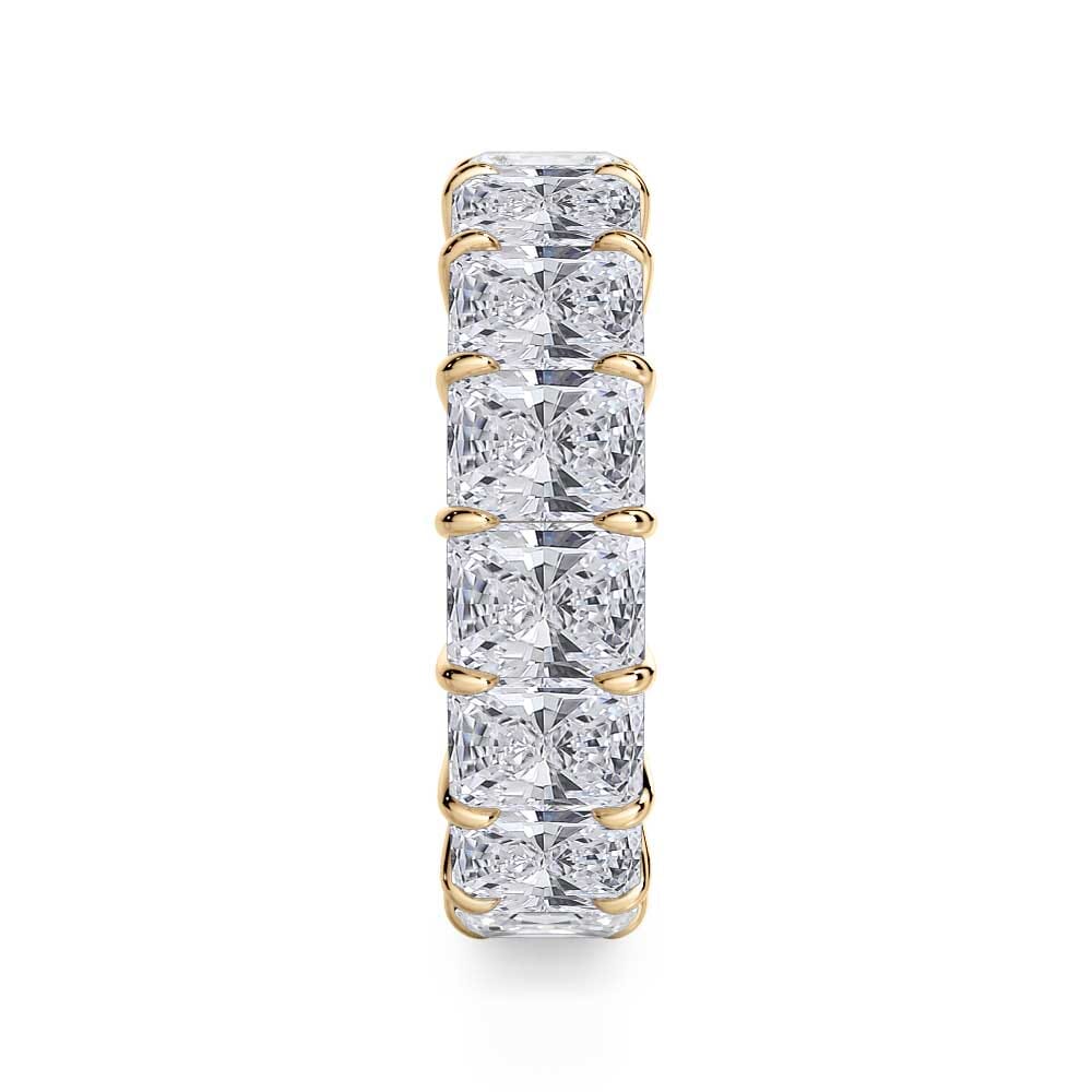 18K Yellow Gold Radiant Cut Lab Diamond Eternity Ring (8.0 ct. tw.)