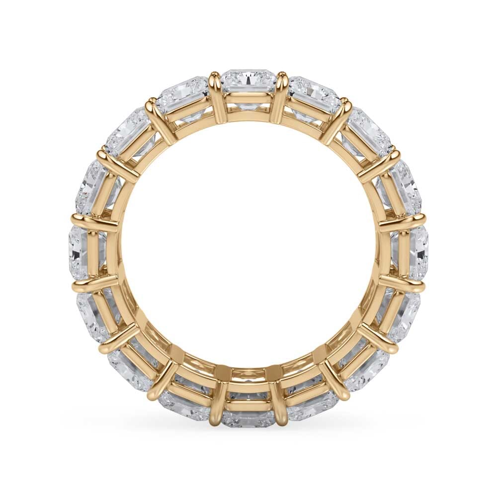 18K Yellow Gold Radiant Cut Lab Diamond Eternity Ring (8.0 ct. tw.)