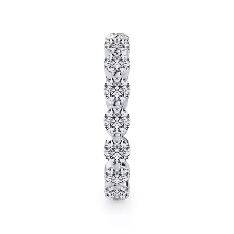 14K White Gold Round Shared-Prong Diamond Eternity Band (1.70ct. tw.)