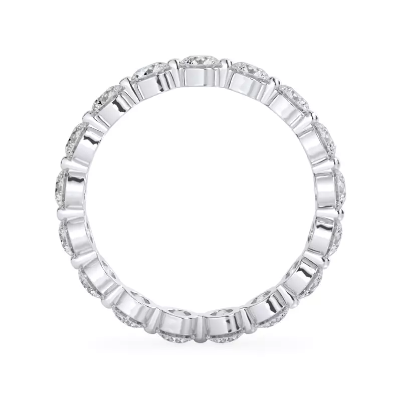 14K White Gold Round Shared-Prong Diamond Eternity Band (1.70ct. tw.)