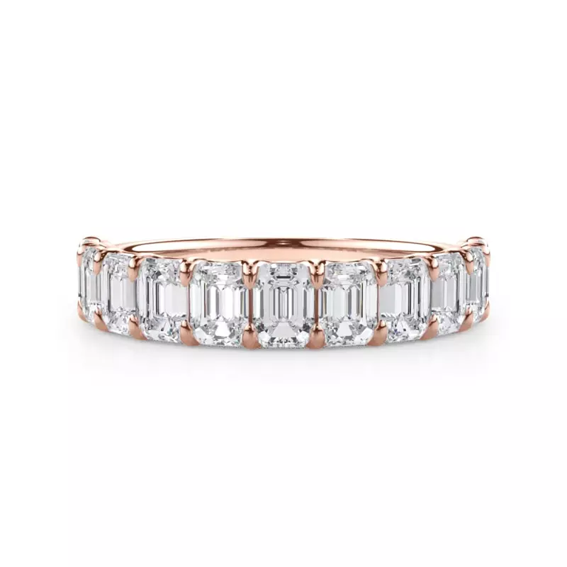 Emerald-Cut Lab Diamond Scalloped Band (2.00 ct. tw.)