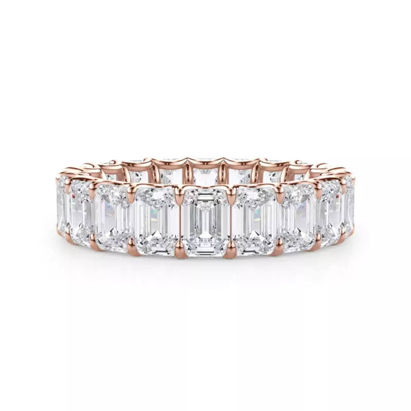 U-Prong Emerald-Cut Lab Diamond Eternity Band (5.00ct. tw.)