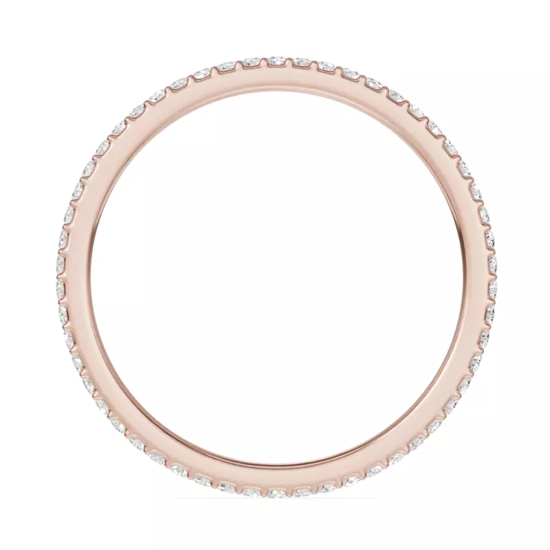 18K Rose Gold Shared Prong Lab Eternity Band (.25ct. tw.)
