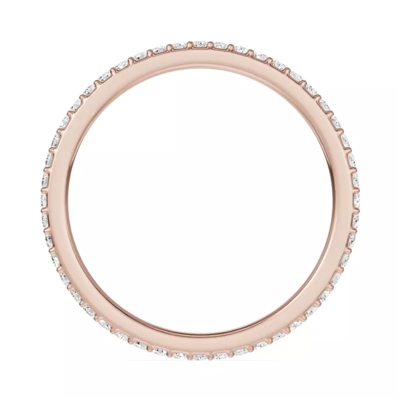 18K Rose Gold Shared Prong Diamond Eternity Band (.33ct. tw.)