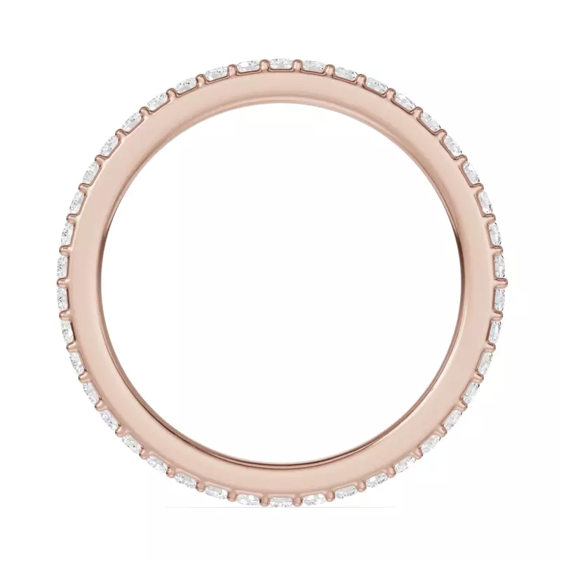18K Rose Gold Shared Prong Lab Eternity Band (.50ct. tw.)
