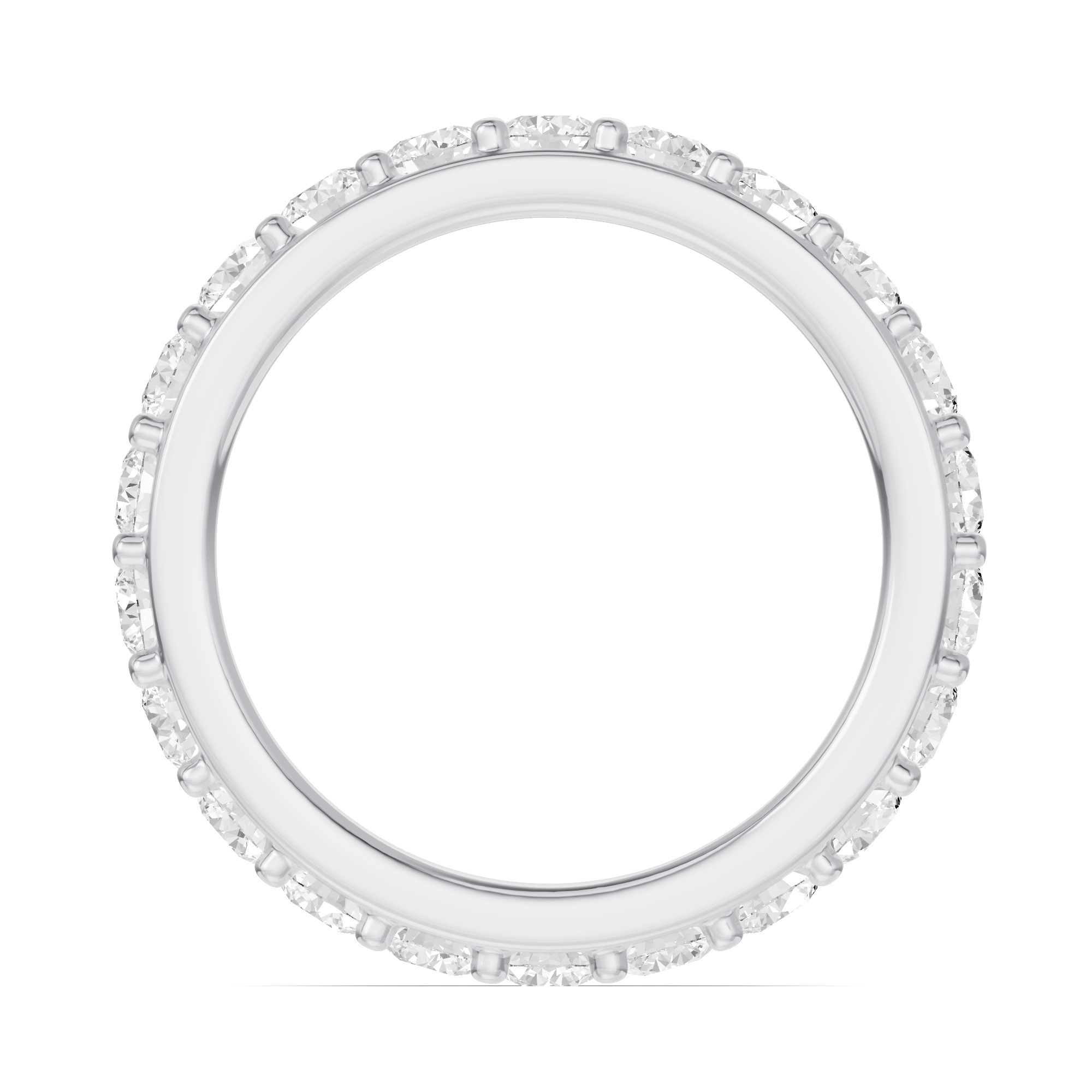 18K White Gold Shared Prong Diamond Eternity Band (2.00ct. tw.)