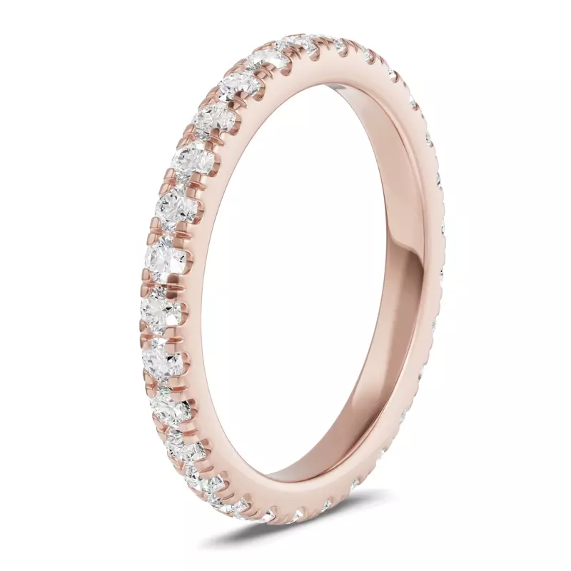 18K Rose Gold Classic Diamond Eternity Band (1.00ct. tw.)
