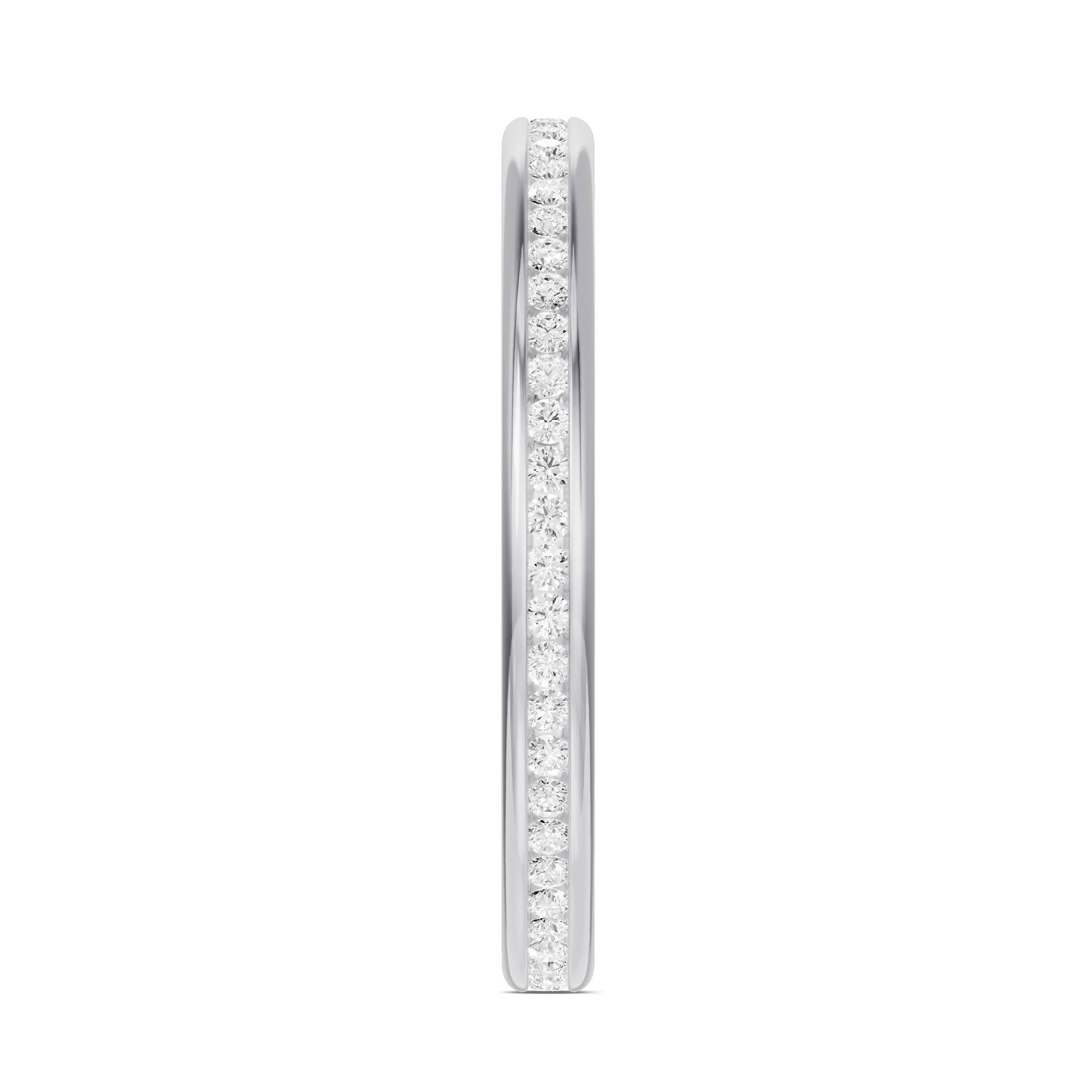18K White Gold Channel-Set Diamond Eternity Band (.25ct. tw.)