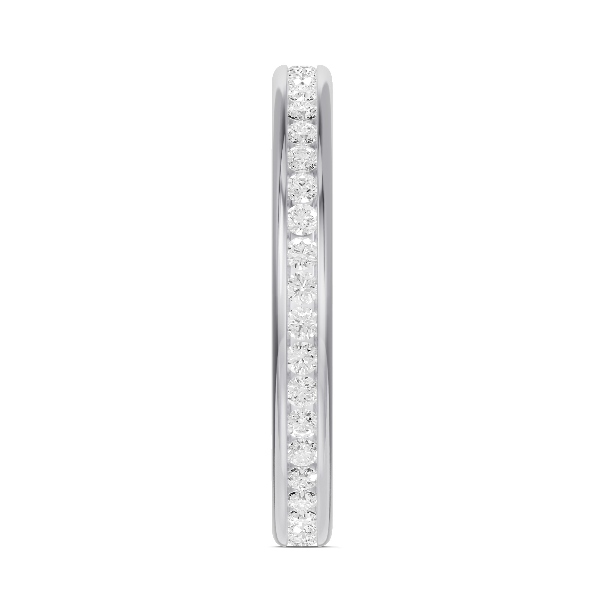 18K White Gold Channel-Set Lab Eternity Band (.50ct. tw.)