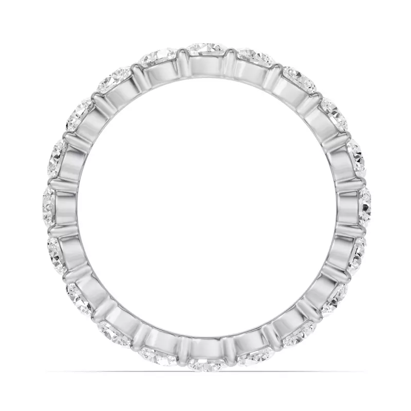 Platinum Sculpted Lab Diamond Eternity Ring (2.00ct. tw.)