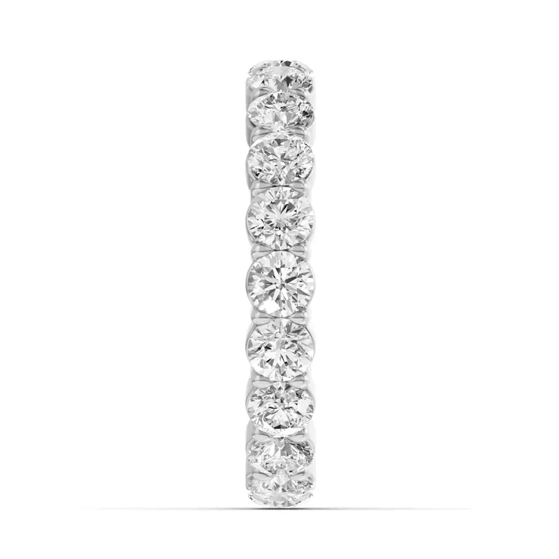 Platinum Sculpted Lab Diamond Eternity Ring (2.00ct. tw.)
