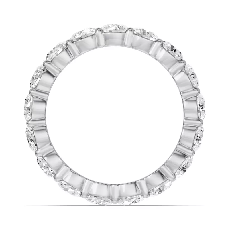 Platinum Sculpted Lab Diamond Eternity Ring (3.00ct. tw.)