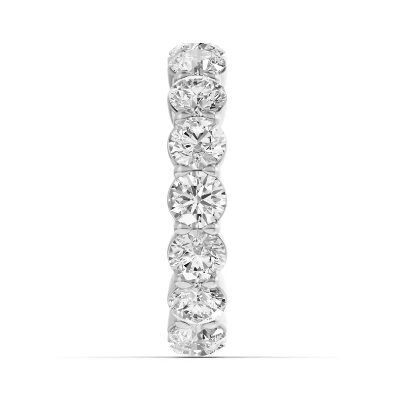 Platinum Sculpted Lab Diamond Eternity Ring (4.00ct. tw.)