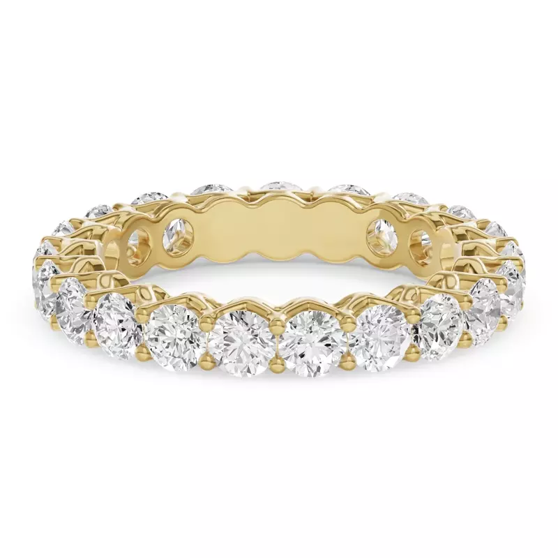 14K Yellow Gold Unity Prong Lab Eternity Band (2.00ct. tw.)