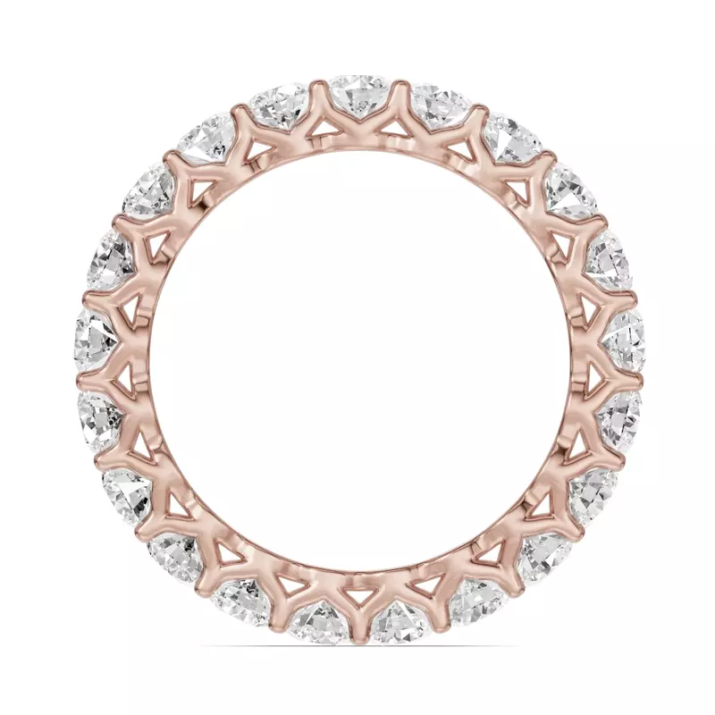 18K Rose Gold Unity Prong Lab Eternity Band (2.00ct. tw.)