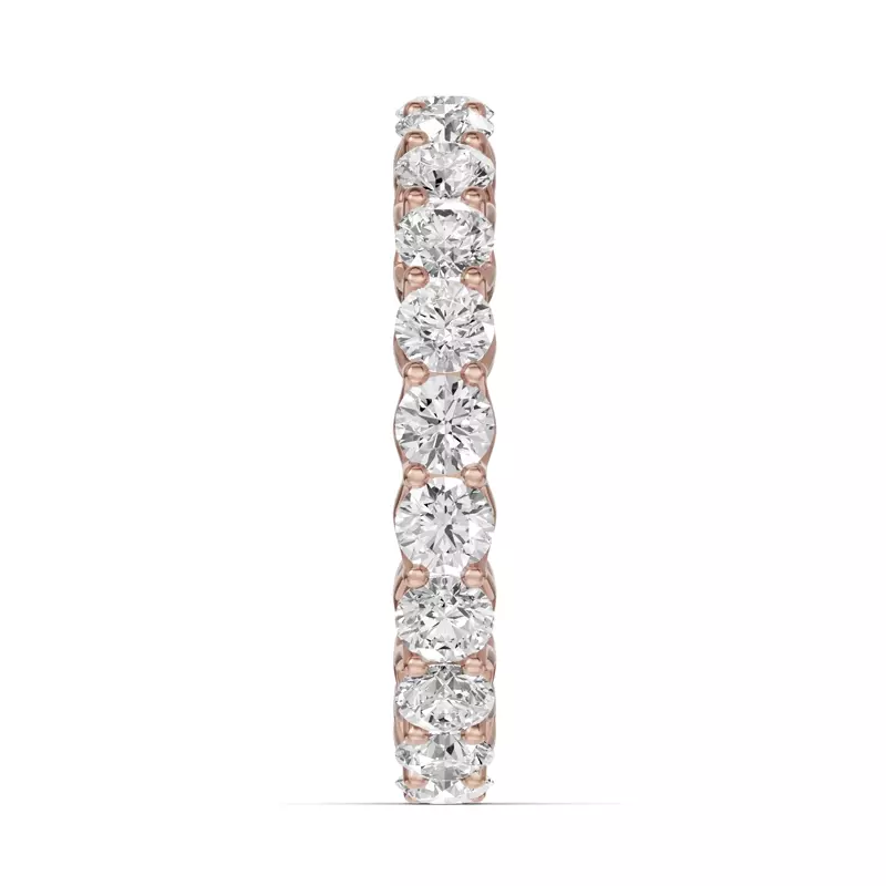 18K Rose Gold Unity Prong Lab Eternity Band (2.00ct. tw.)