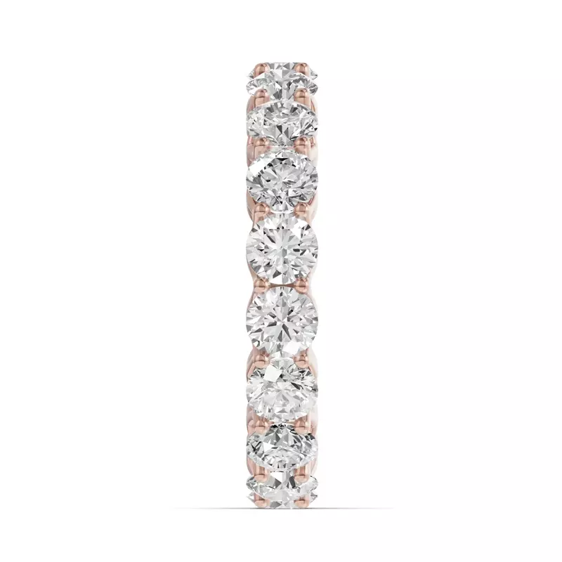 14K Rose Gold Unity Prong Lab Eternity Band (3.00ct. tw.)
