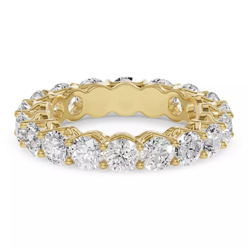 14K Yellow Gold Unity Prong Lab Eternity Band (3.00ct. tw.)